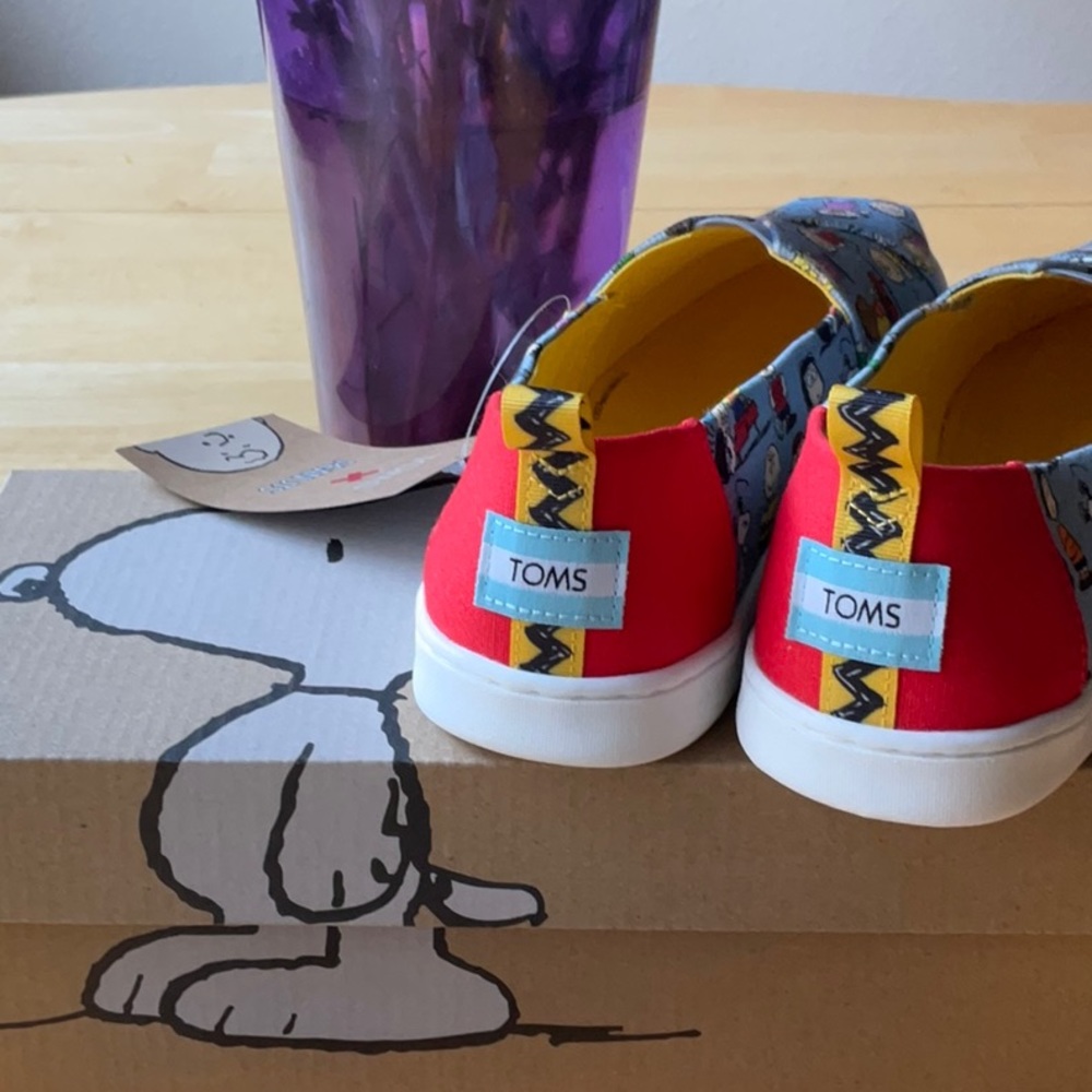 🐾 TOMS X PEANUTS ALPARGATA SHOE BUNDLE 🐾 NWT 🐾 - Picture 11 of 15